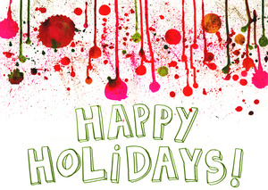 Inky Happy Holidays