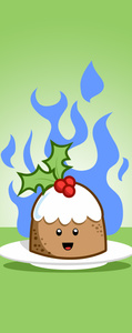 Xmas Flaming Pudding