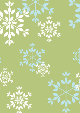 Snowflakes (blue & white)
