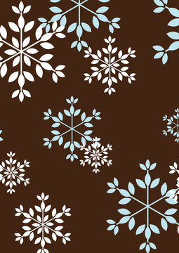 Snowflakes (blue & white)