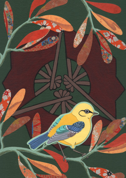 warbler in the breeze
