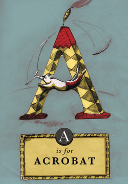 A is for Acrobat - Blue