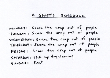 A Ghosts Schedule