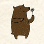 bear with flower