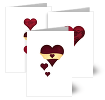 Love Heart Wedding Cards