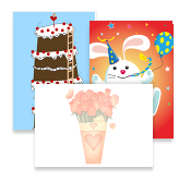 Birthday and Party Postcards