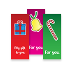 Festive cheer MiniCard gift tags