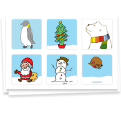Cute Christmas Chatacters Stickers