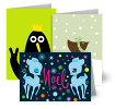 Festive Animal Friends, Greeting...