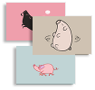 Perfect Pink Pigs, Business Cards