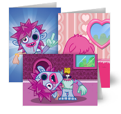 Moshi Monsters Greeting Card 