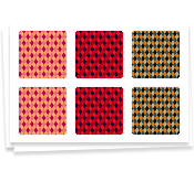 Orange and Red Diamonds, StickerBook
