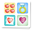 Valentine stickers