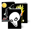 HORROR BUSINESS Greeting Cards