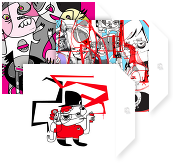 Jon Burgerman Notecards