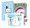 Snowmen Christmas and Holiday Cards