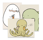 Sketchbook Sweeties  Postcards