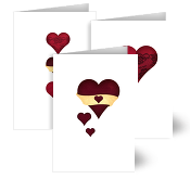 Love Heart Wedding Cards