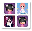 Glamorous Girls, Stickers