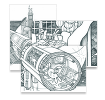 Fraidercat illustration Postcards