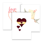 Wonderful Wedding, Postcards