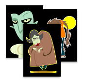 HORROR BUSINESS Postcards