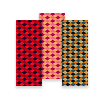 Orange & Red Diamonds, MiniCards