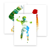 Painted People, Postcards