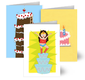 'Happy Birthday' Greeting Cards