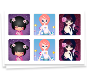Glamorous Girls, Stickers