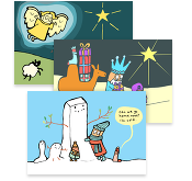 Simone Lia's Christmas Postcards