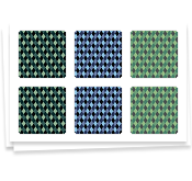 Blue & Green Diamonds, StickerBook