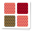 Orange and Red Diamonds, StickerBook