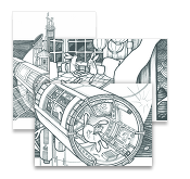 Fraidercat illustration Postcards