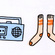 Boom Box and Socks
