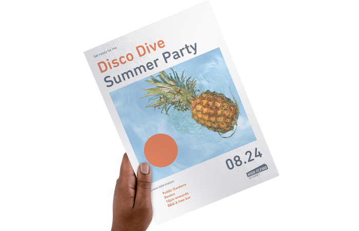 A4-Flyer in Hochglanz