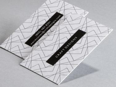 Modern web Letterpress card design