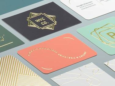 4 Gold Foil Business Card templates to shine through