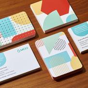 MOO Square and Round Corner Business Card Samples