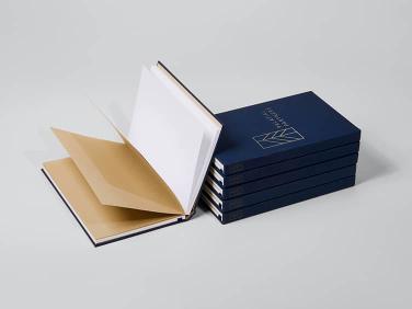 Notebook Hardcover personalizzato in tessuto 