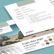 Free Cotton Business Card sample with product specs and design tips and instructions