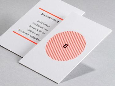 Show your stripes Letterpress card design