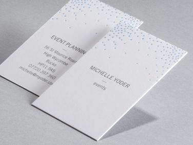 Deco dots Letterpress card design