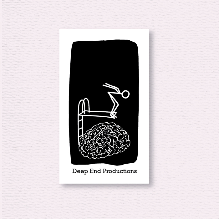 Deep End Productions luxe business cards