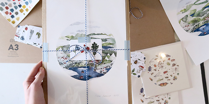 Watercolors and postcards by Chloe Jasmine