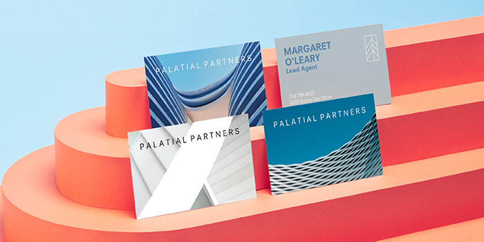 4 Business cards for Palatial Partners
