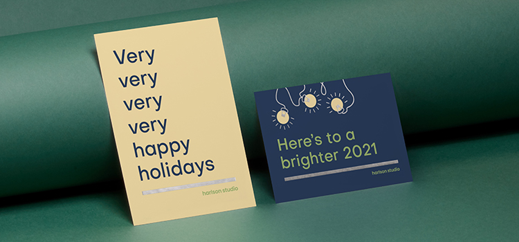 Business holiday postcards by MOO