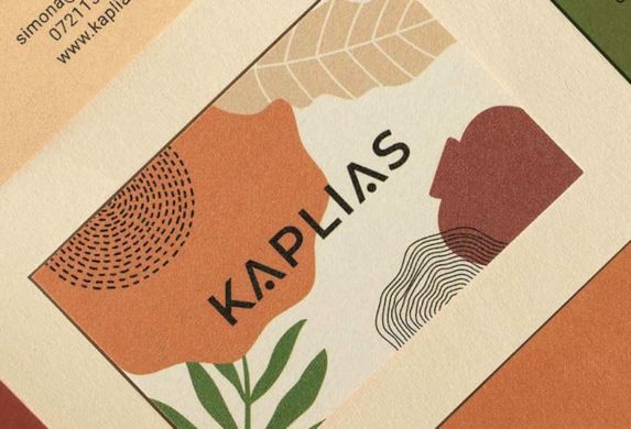 Kaplias cotton business cards by Alexandra Necula