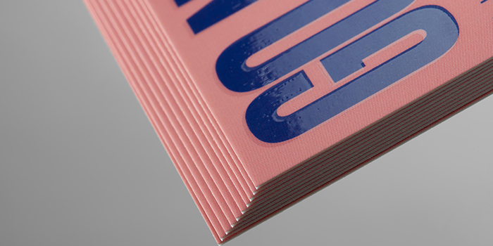 Spot gloss postcard.