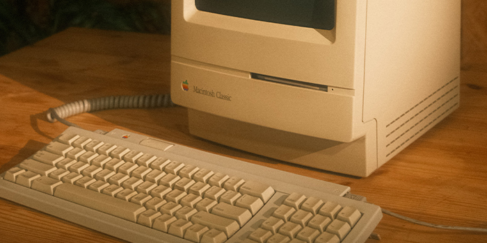 Old Macintosh Classic Computer.